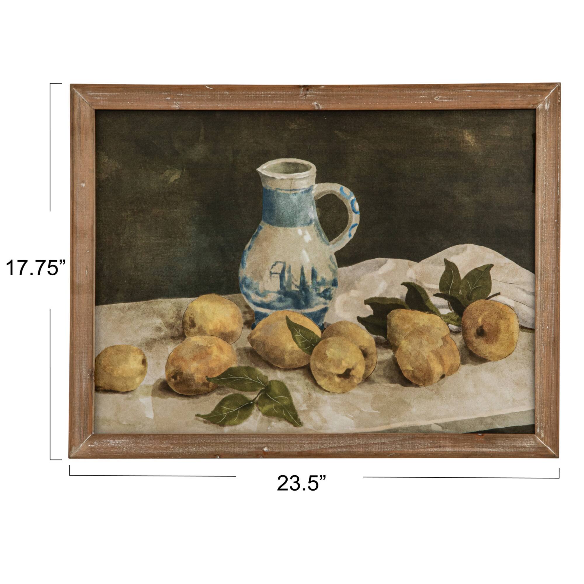 Hello Honey® 23.5" x 17.75" Citrus Charm Framed Wall Art